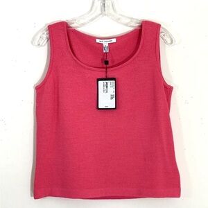 St. John Pink Quartz Wool Santana Knit Sleeveless Top Blouse Size S NWT $300